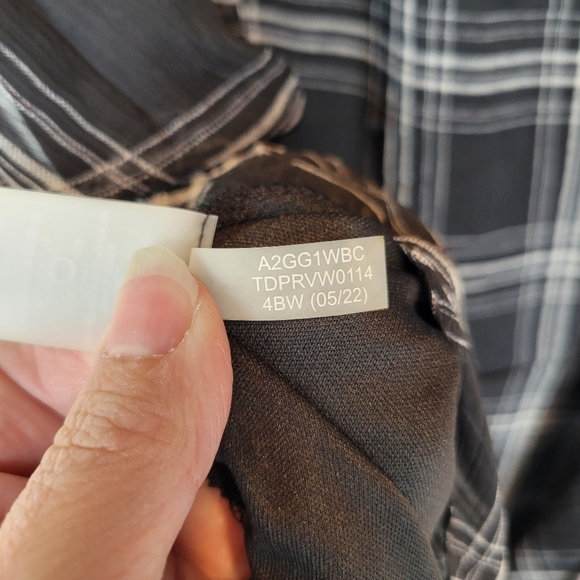 NWT Tommy Hilfiger Fine Plaid Dress Ruffled Hem Black White Size 6 - Picture 14 of 14